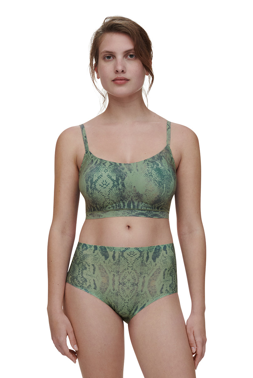 CHANTELLE - Soft Stretch python (=kaki)