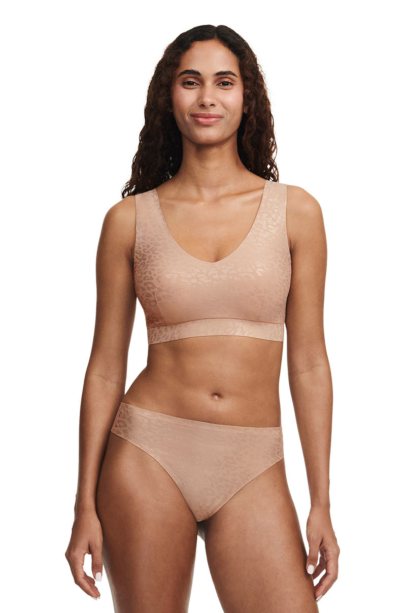 CHANTELLE - Soft Stretch leo scintillant (=chair et panthère dorée)