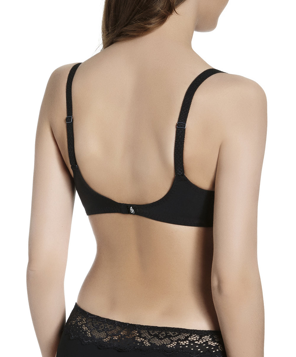 Soutien-gorge sans armatures triangle Simone Pérèle Caresse noir 12A210-015