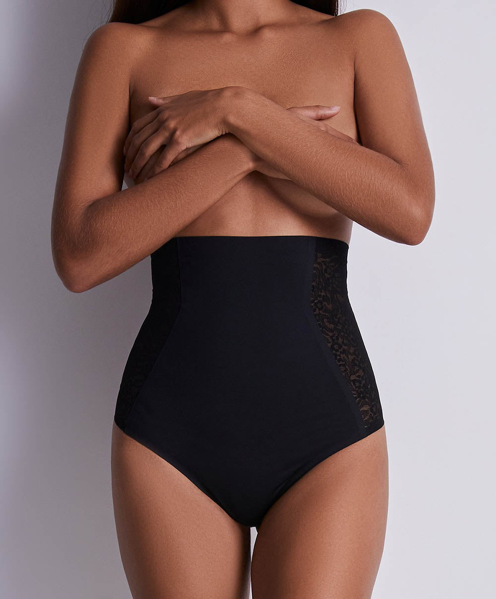 Culotte très haute gainante Sculpt by Aubade Black pepper Aubade 1W25-BLAP
