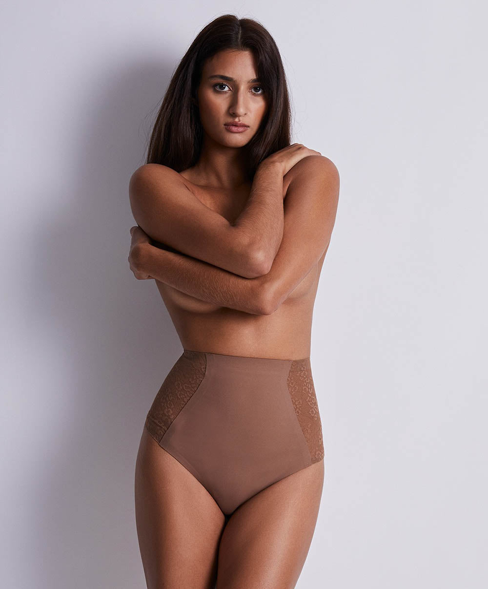 Culotte très haute gainante Sculpt by Aubade Cinnamon Aubade 1W25-CINN