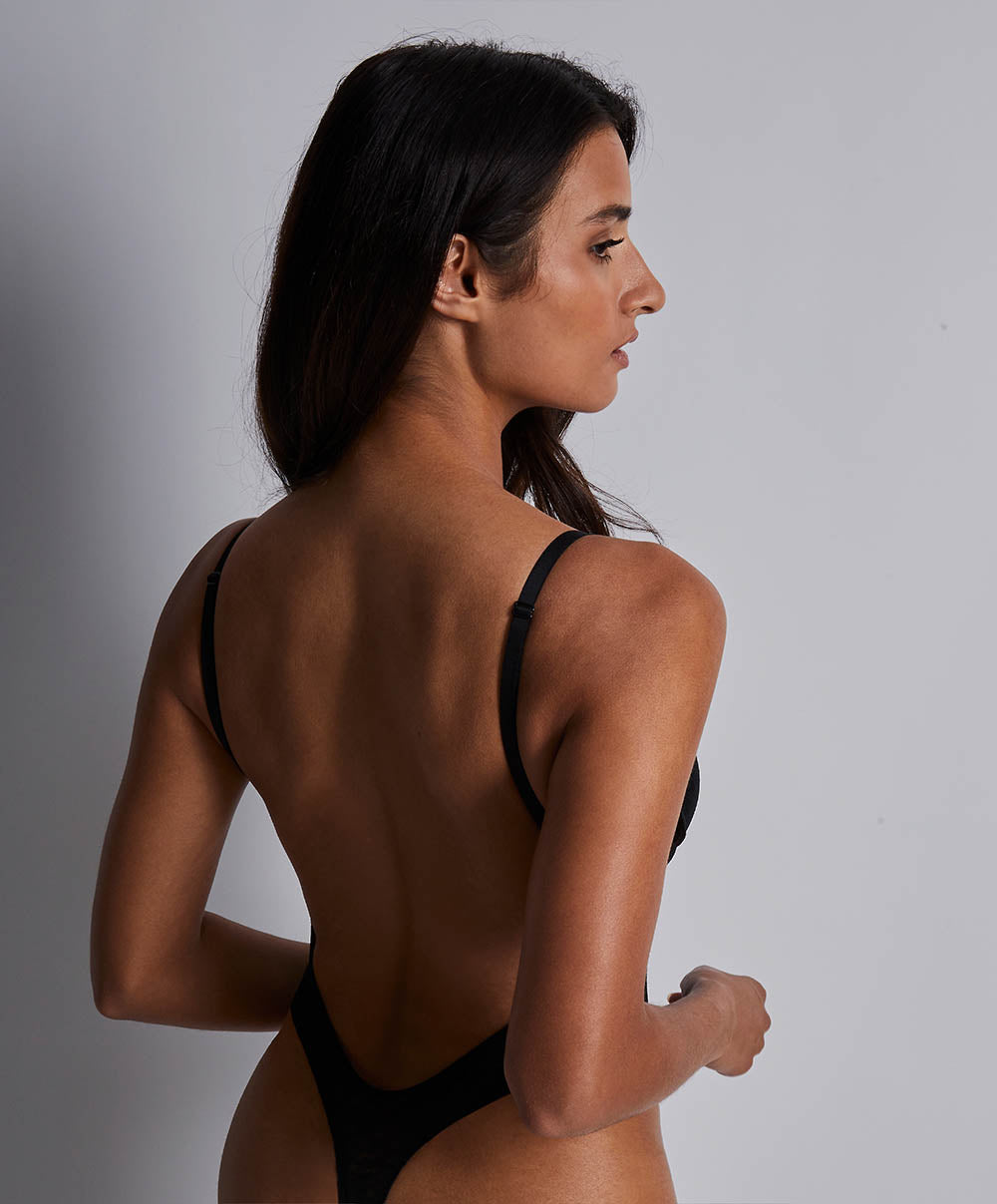 Body dos nu gainant Sculpt by Aubade Black pepper Aubade 1W86-BLAP