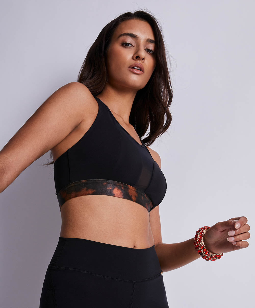 Brassière sport Hot motion Noir Aubade 2H03-2-NO