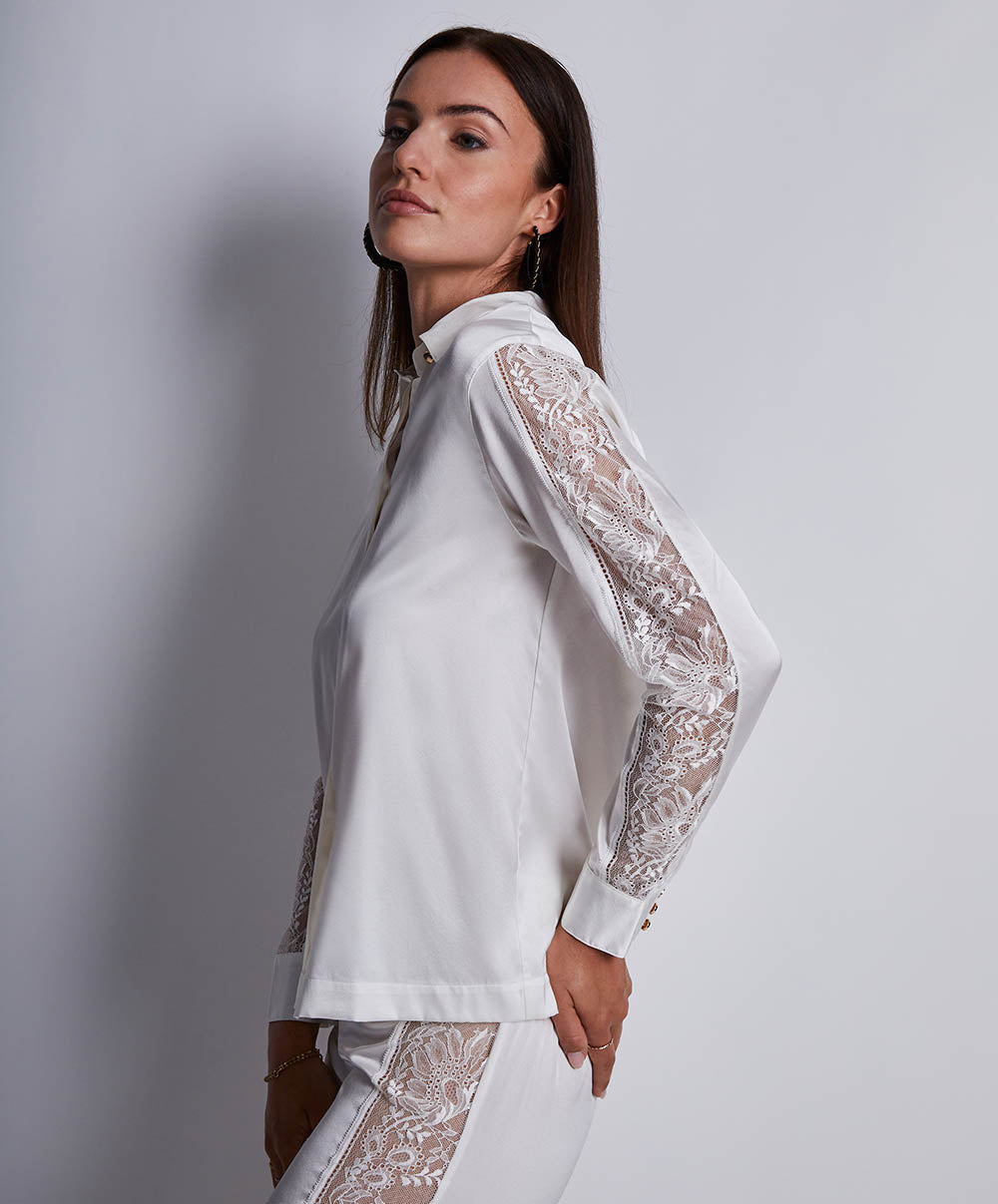 Chemisier soie Midnight whisper Opale Aubade 2S44-OPAL