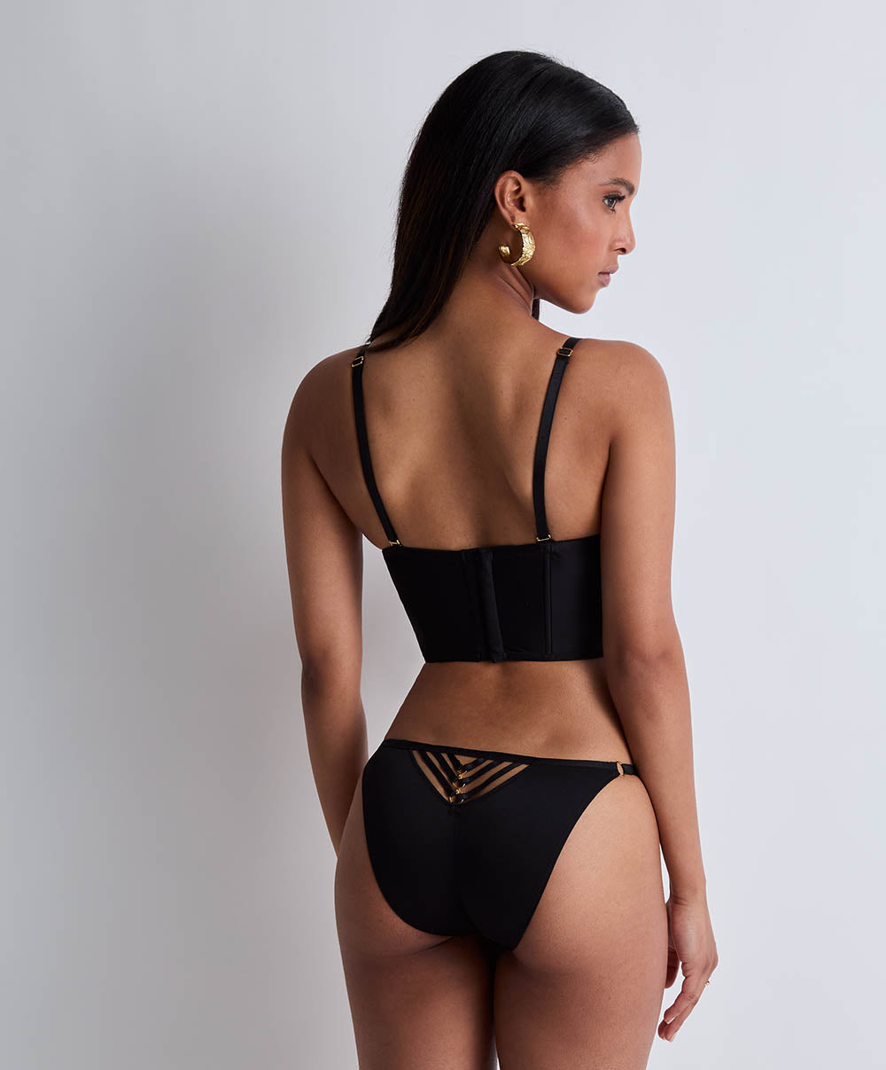 Culotte mini-cœur Voodoo kiss Millenium black Aubade 3D20-MIBL