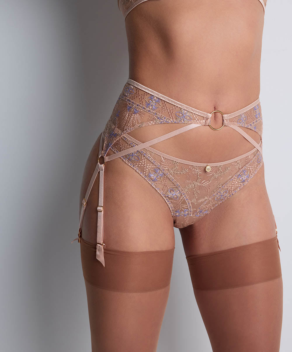 Porte-jarretelles Sound of heart Lavender aura Aubade 4C50-LAVN