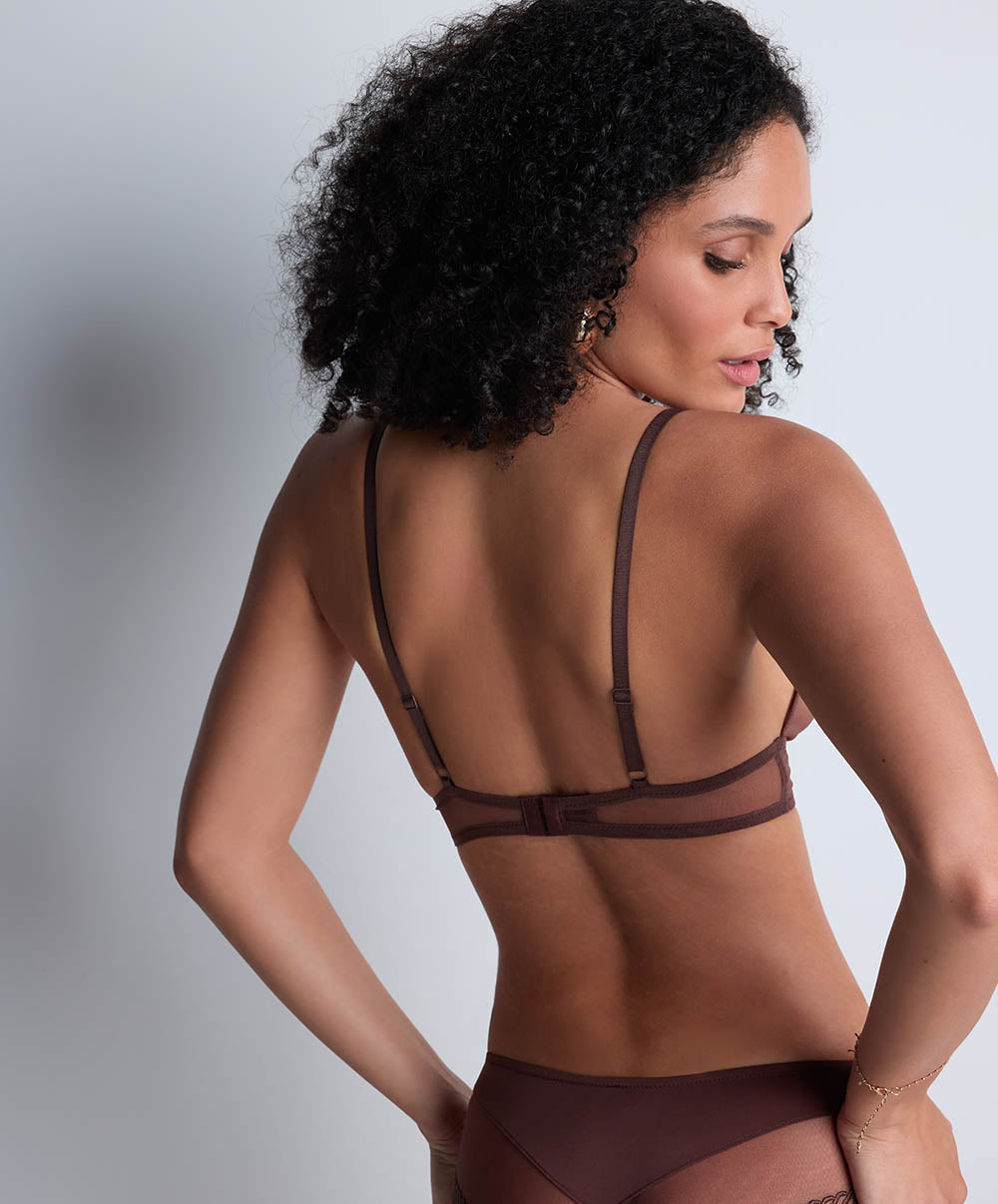 Soutien-gorge triangle sans armatures Sheer emotion Sepia Aubade 4M10-SEPA