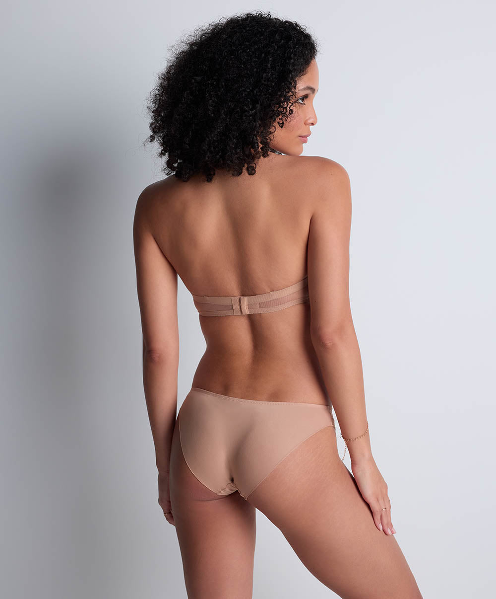 Soutien-gorge bandeau Sheer emotion Sand Aubade 4MP06-SANN