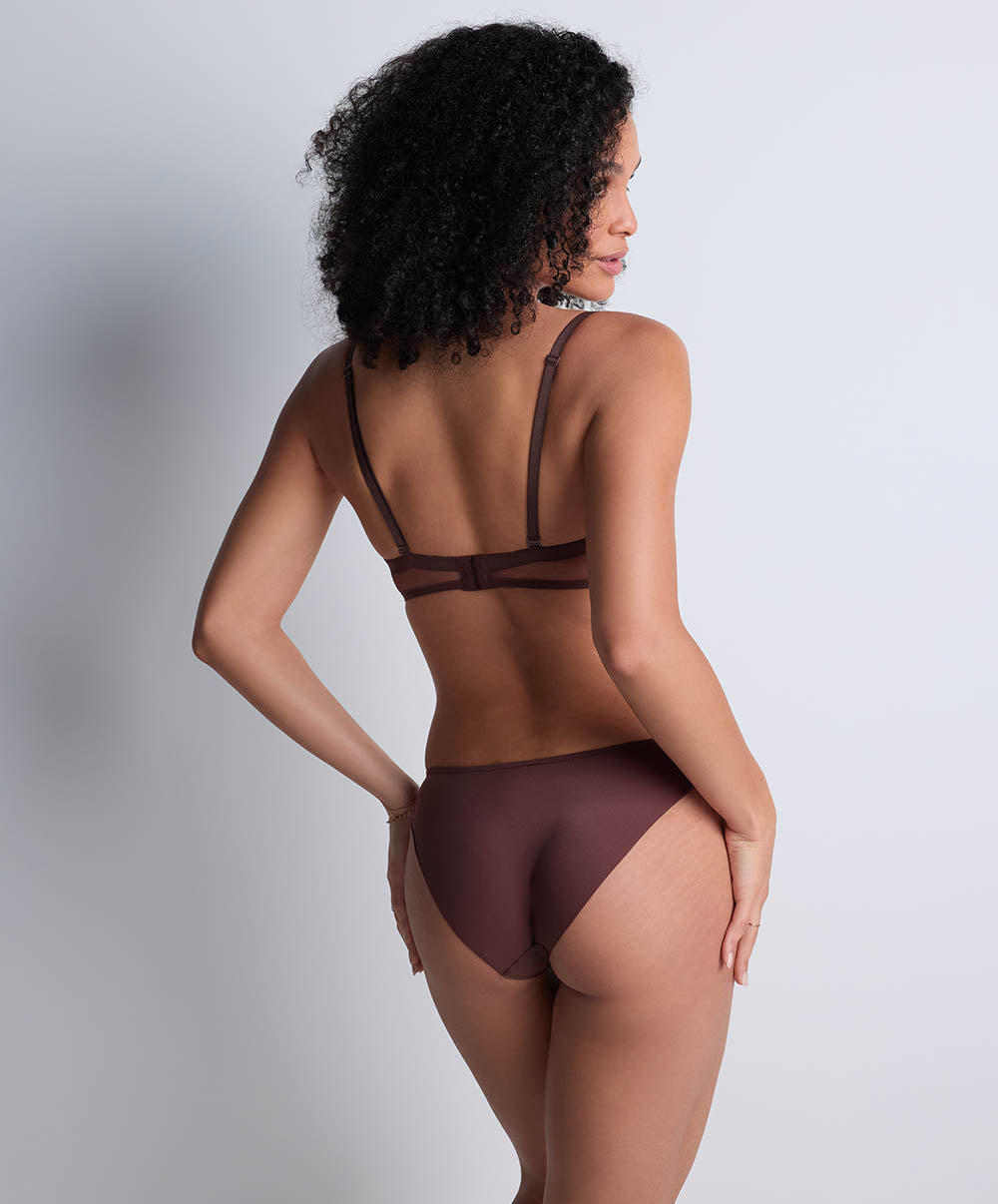 Soutien-gorge bandeau Sheer emotion Sepia Aubade 4MP06-SEPA