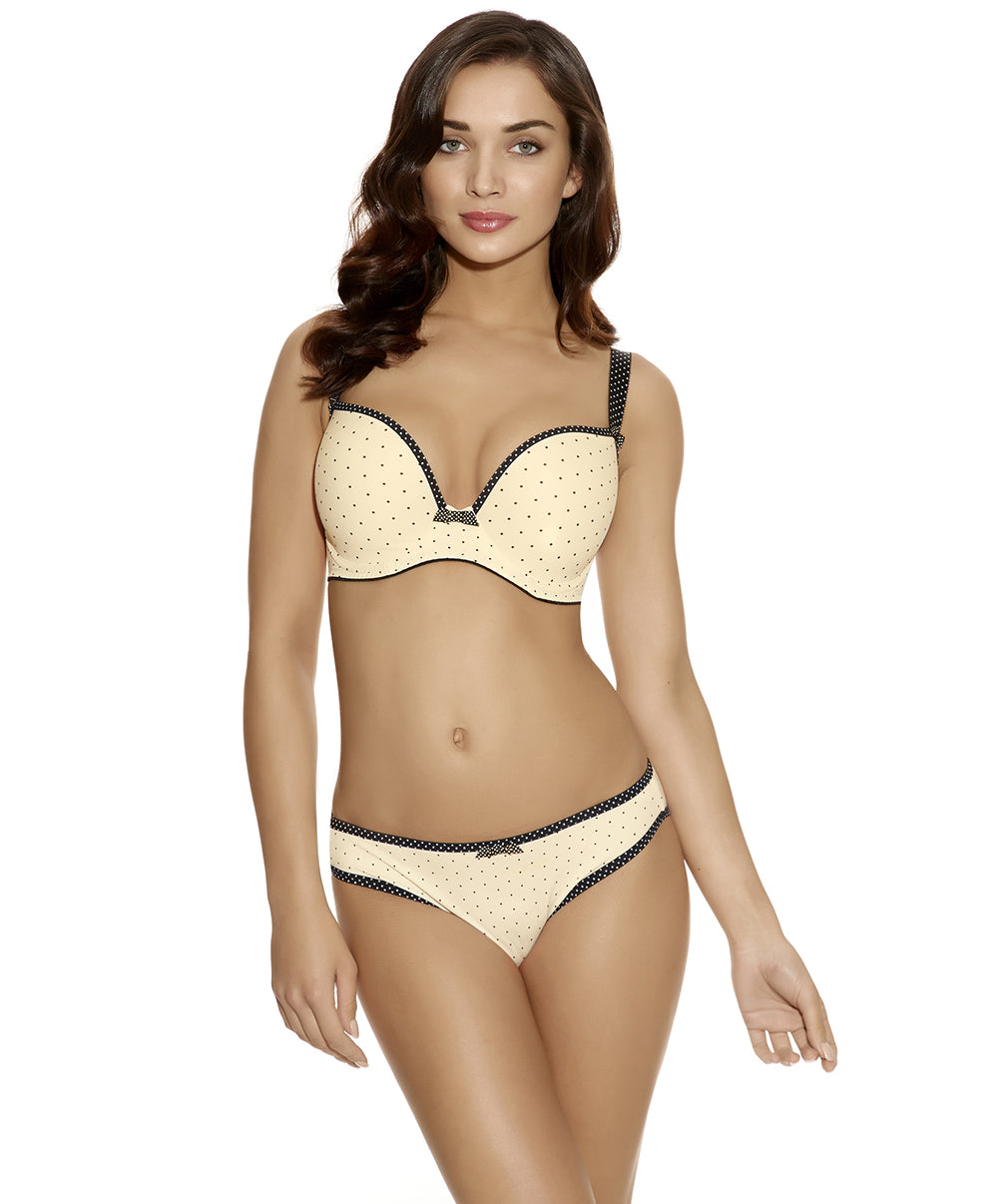 Soutien-gorge-Coque-Moule-Armatures-Ivoire-Nacre-Pois-Deco-Spotlight-Freya-Face-AA1554