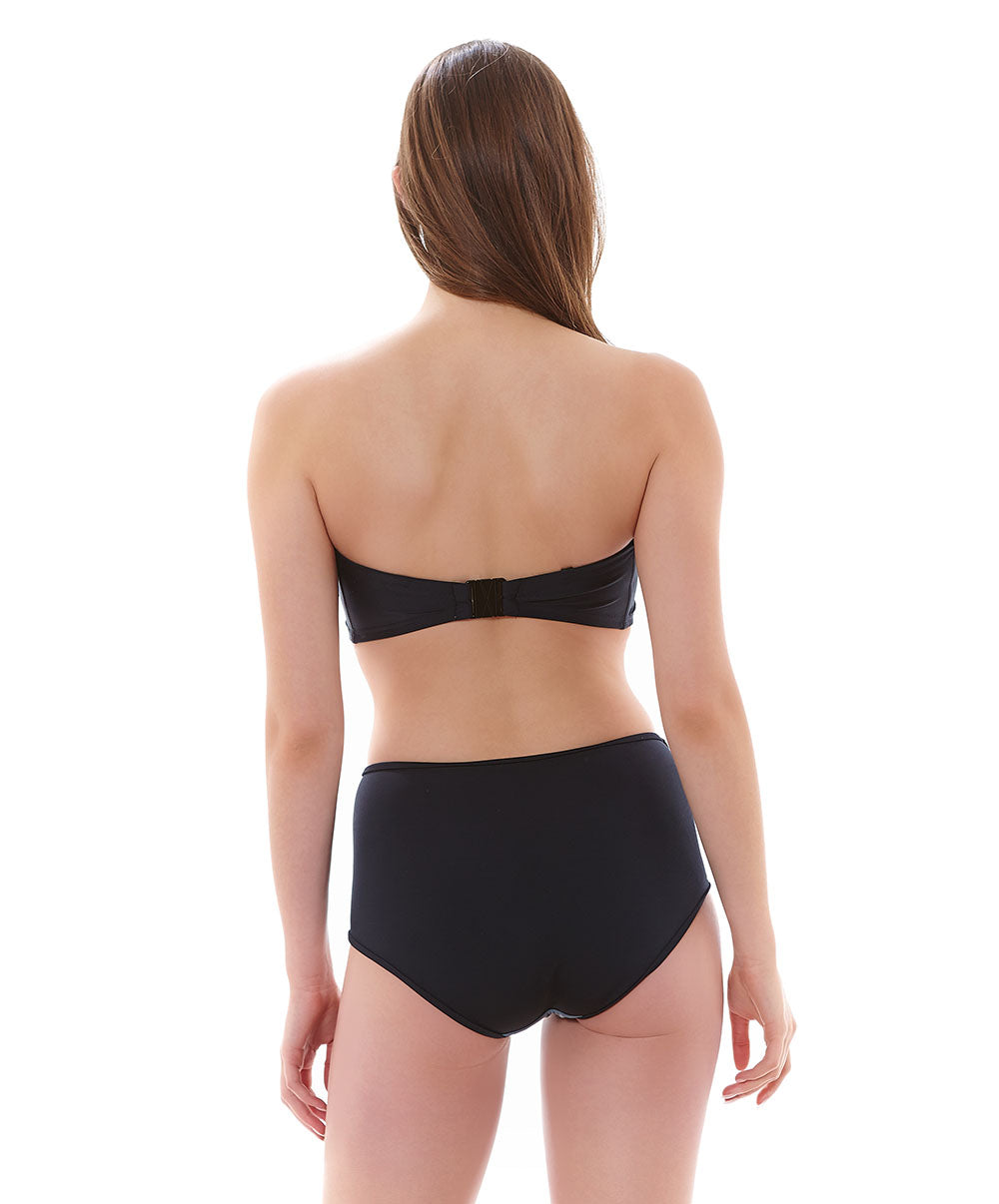 Bandeau padde armature maillot de bain Gris noir blanc Bondi Freya swim AS3963