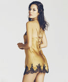 Babydoll en soie Lise Charmel Splendeur soie ambre