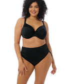 Bas de maillot grande taille ajustable Elomi swim Plain sailing Black ES7287-BLK