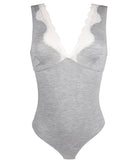 Body décolleté en dentelle Antigel de Lise Charmel Simply Perfect chiné gris ENA6906-CG