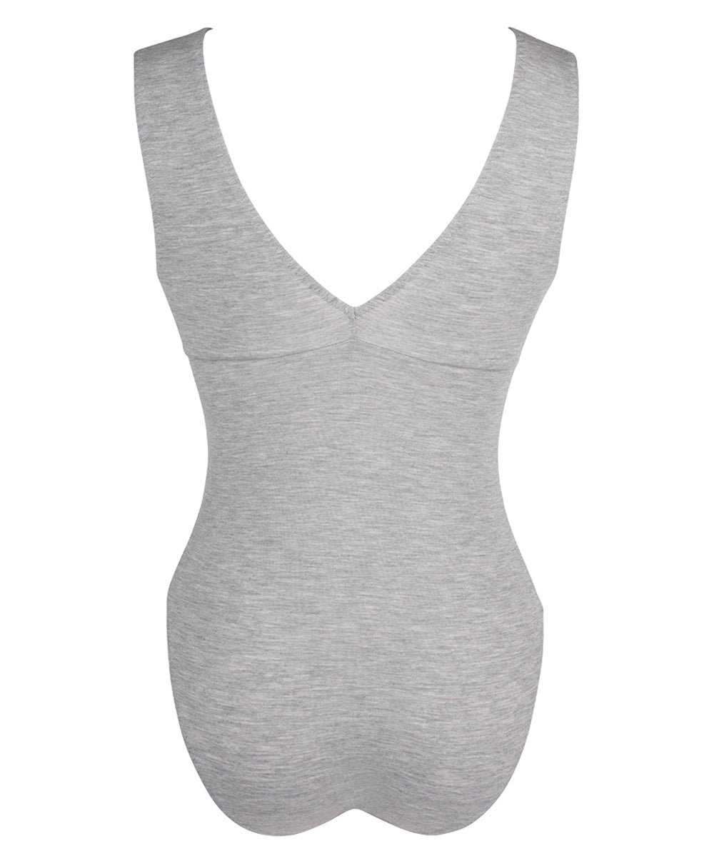 Body décolleté en dentelle Antigel de Lise Charmel Simply Perfect chiné gris ENA6906-CG