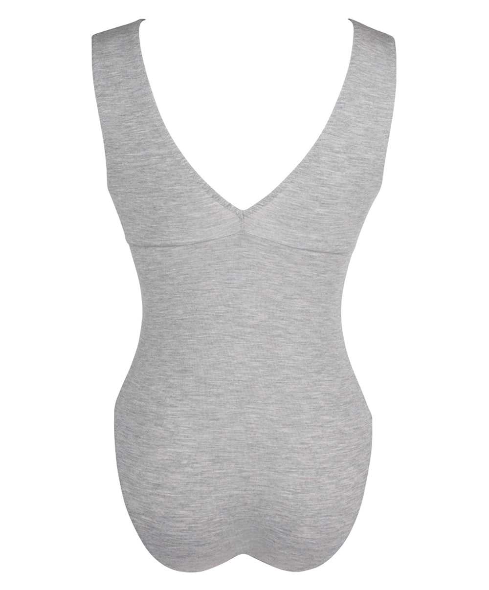 Body décolleté en dentelle Antigel de Lise Charmel Simply Perfect chiné gris ENA6906-CG