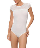 Body à manches courtes Antigel de Lise Charmel Tressage Graphic blanc ELC5237-TB