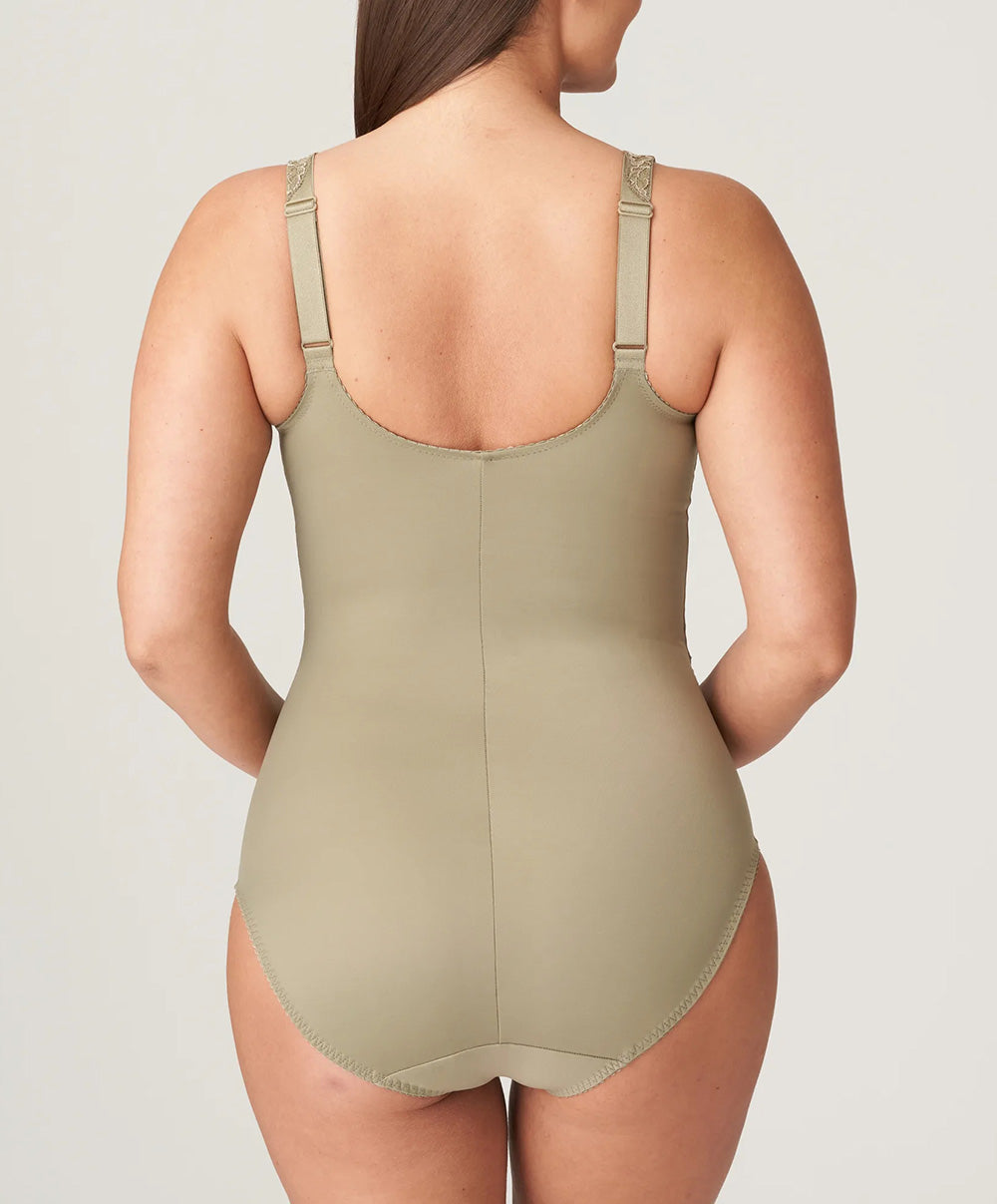 Body galbant à bonnets emboitants dentelle PrimaDonna Madison golden olive 0462120-GOO