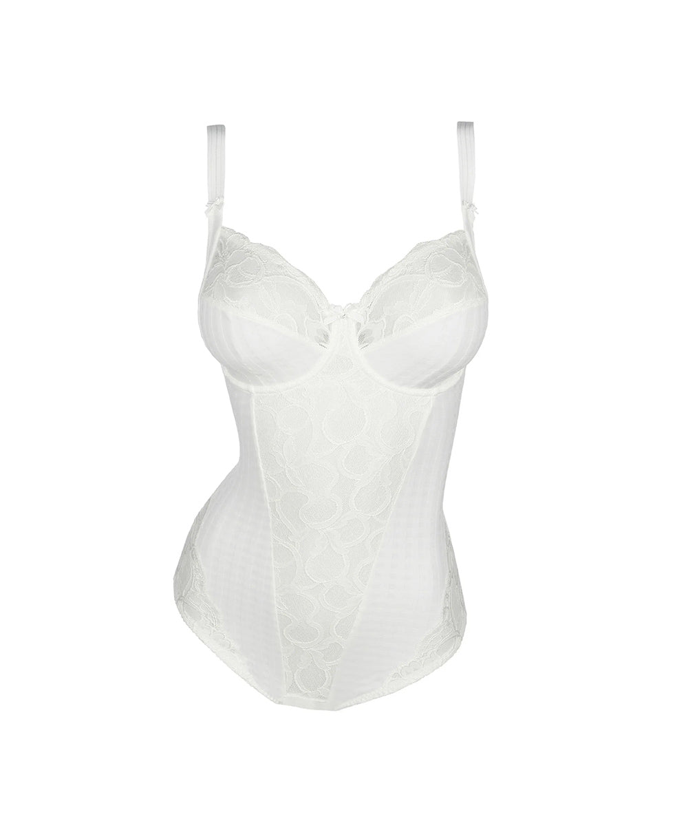 Body galbant à bonnets emboitants dentelle PrimaDonna Madison naturel 0462120-NAT