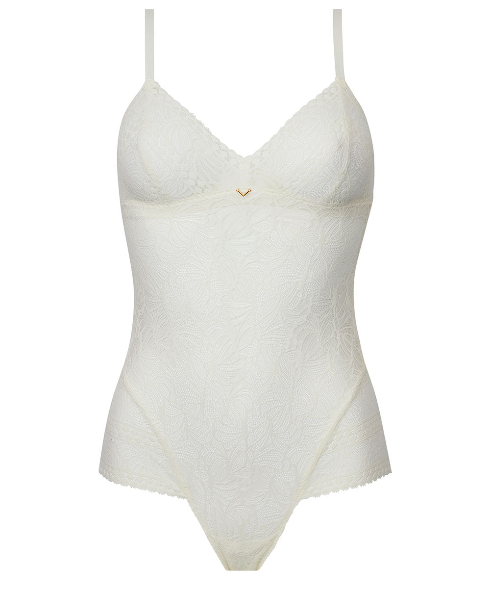 Body sans manches prêt-à-porter Antigel de Lise Charmel Atelier Séduction écru nacre ELH5857-EN