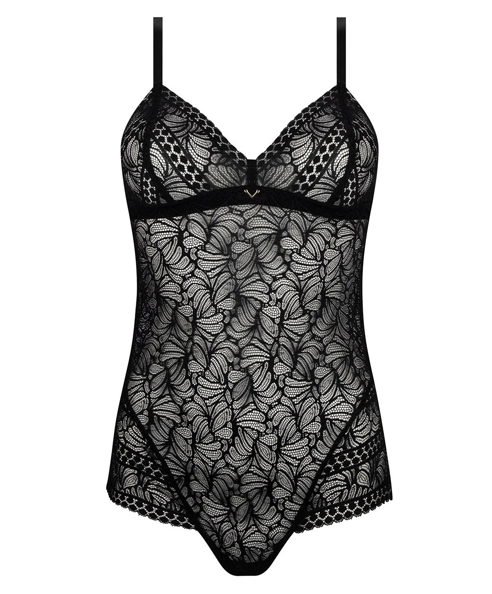 Body sans manches prêt-à-porter Antigel de Lise Charmel Atelier Séduction noir ELH5857-NO