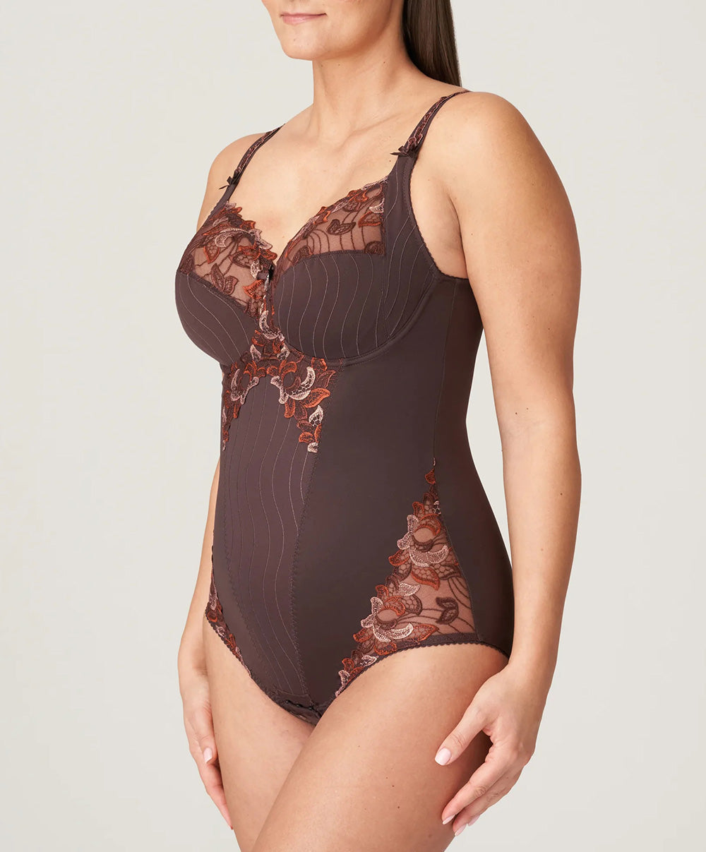 Body sculptant à bonnets emboitants PrimaDonna Deauville ristretto 0461810-RIS