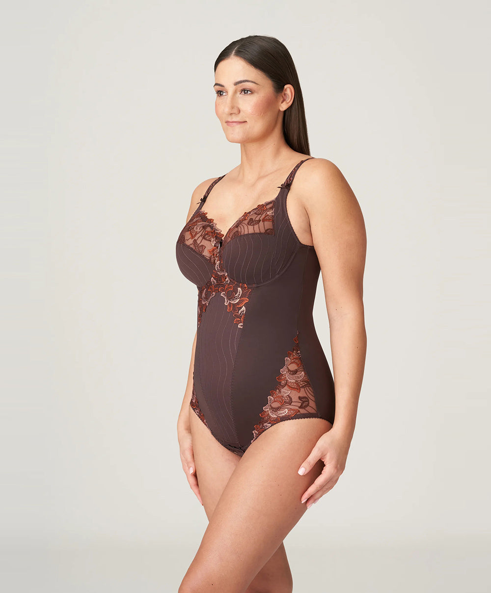 Body sculptant à bonnets emboitants PrimaDonna Deauville ristretto 0461810-RIS