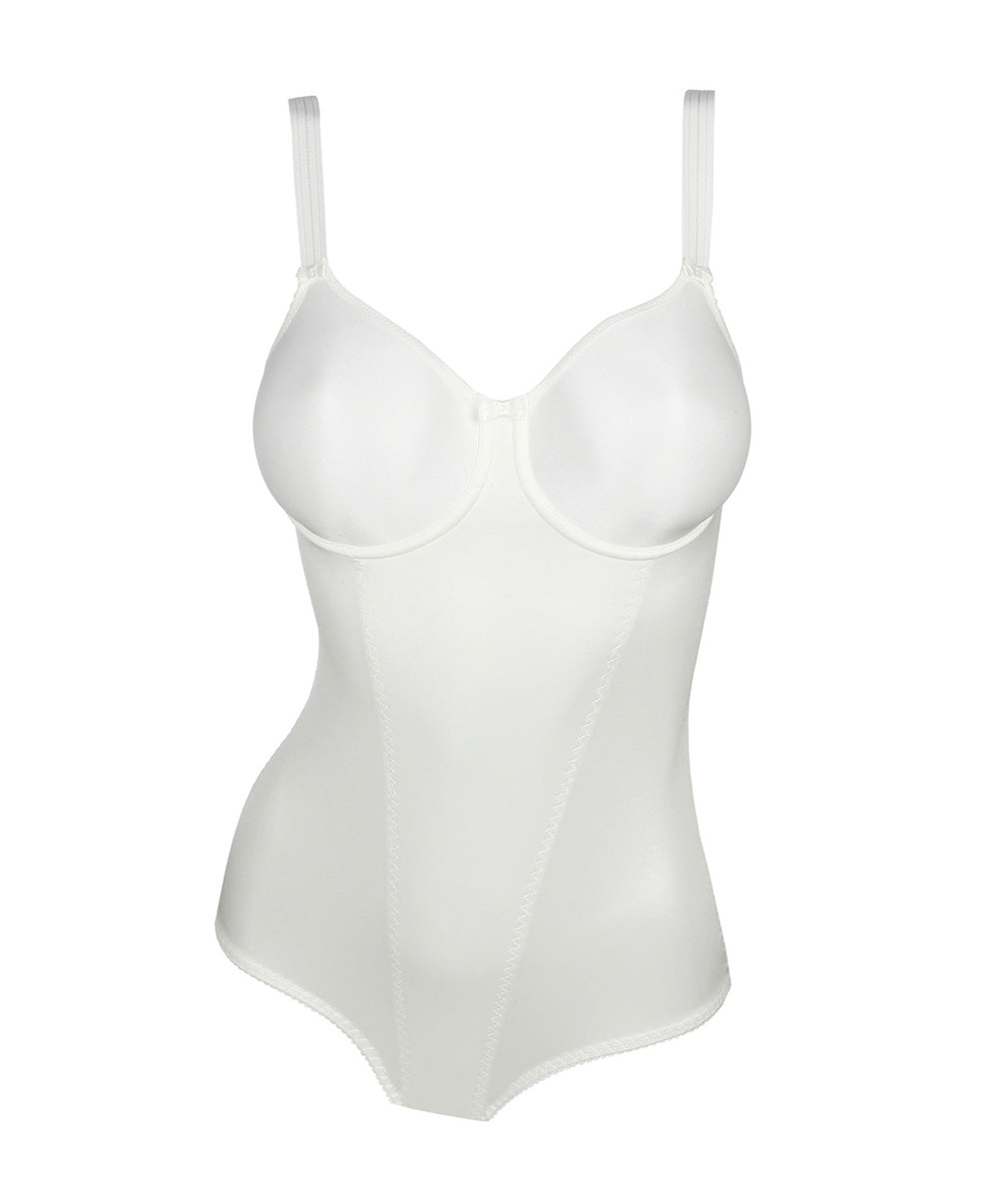 Body sculptant bonnets moulés lisses à armatures invisible PrimaDonna Satin noir 0461330-NAT