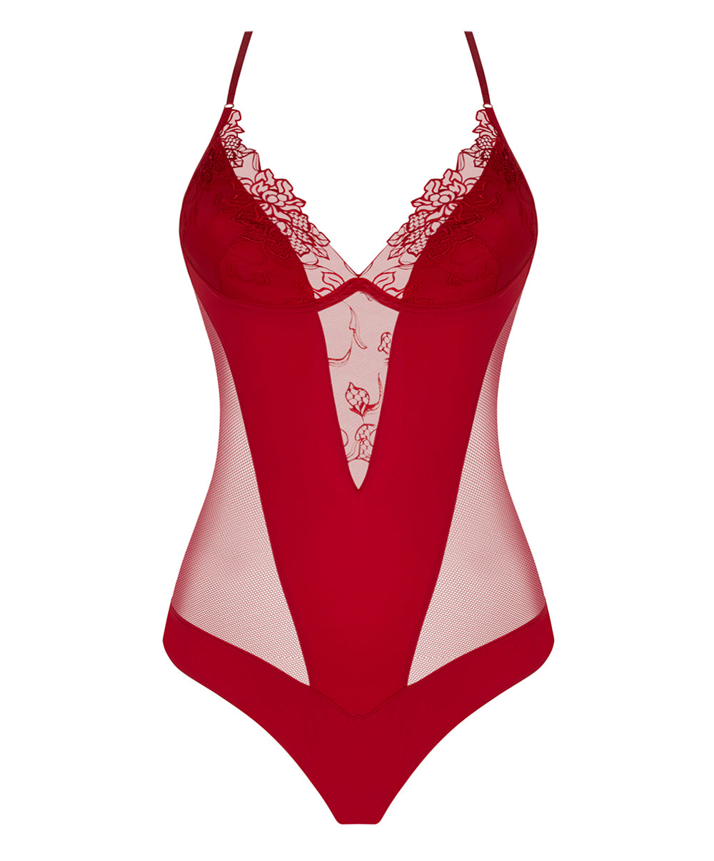 Body sexy prêt-à-porter Lise Charmel Adorable en Sexy rouge effusion ALH5285-RE