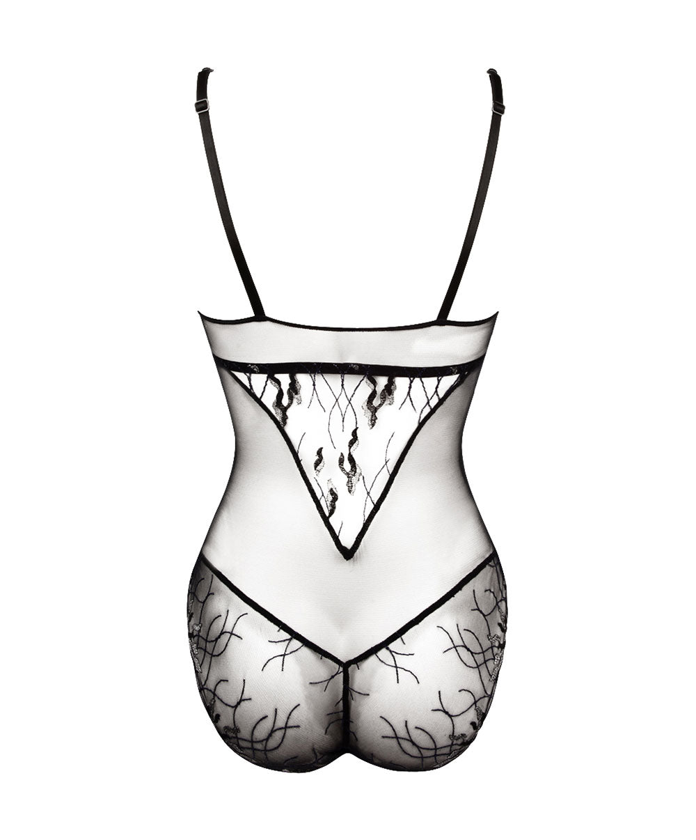 Body sexy prêt-à-porter Lise Charmel Les Nuits Chics nuit argent ALH5235-NA