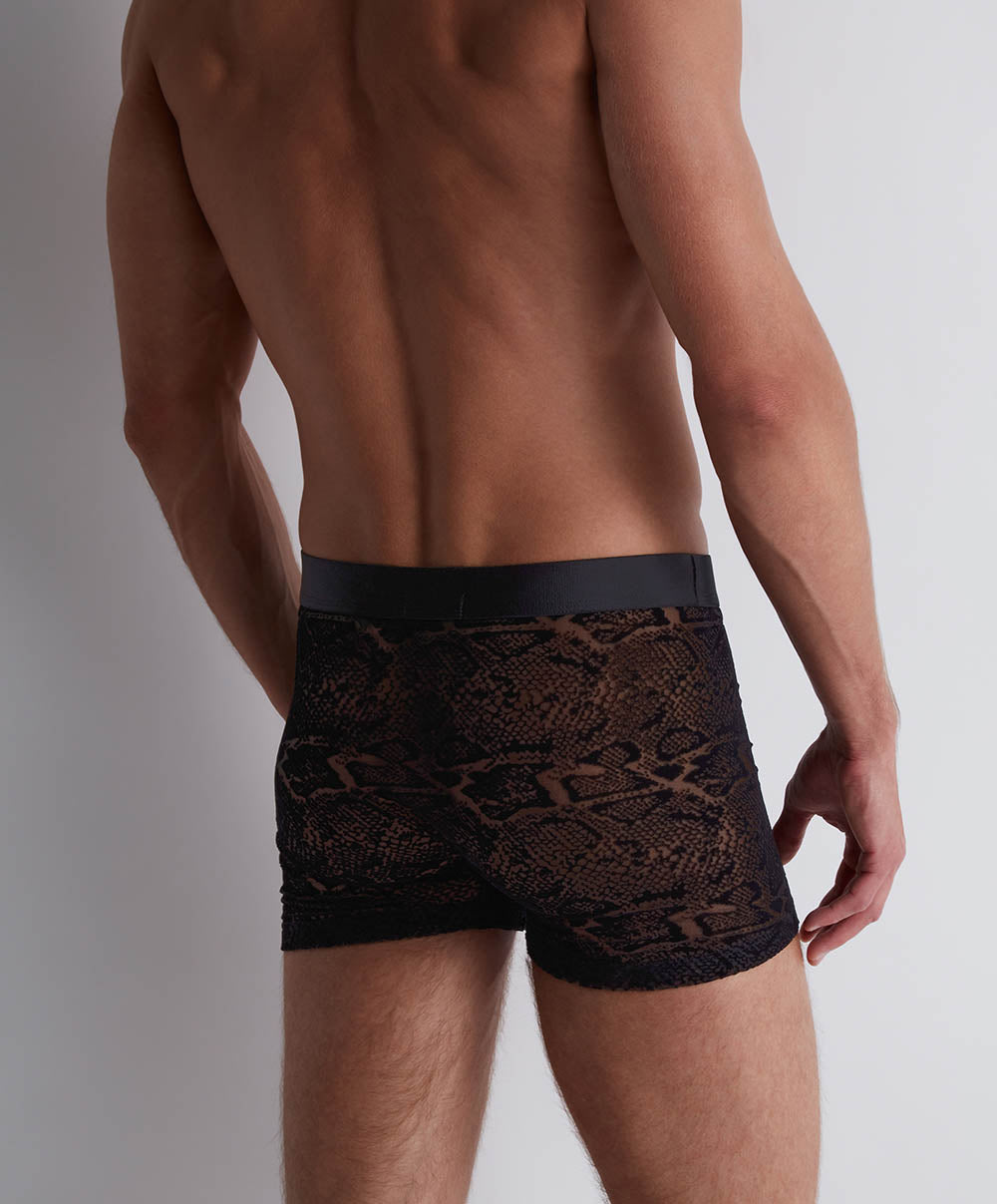 Boxer Aubade Black python "Capsule" Underwear Aubade Men XB78S/BLPY