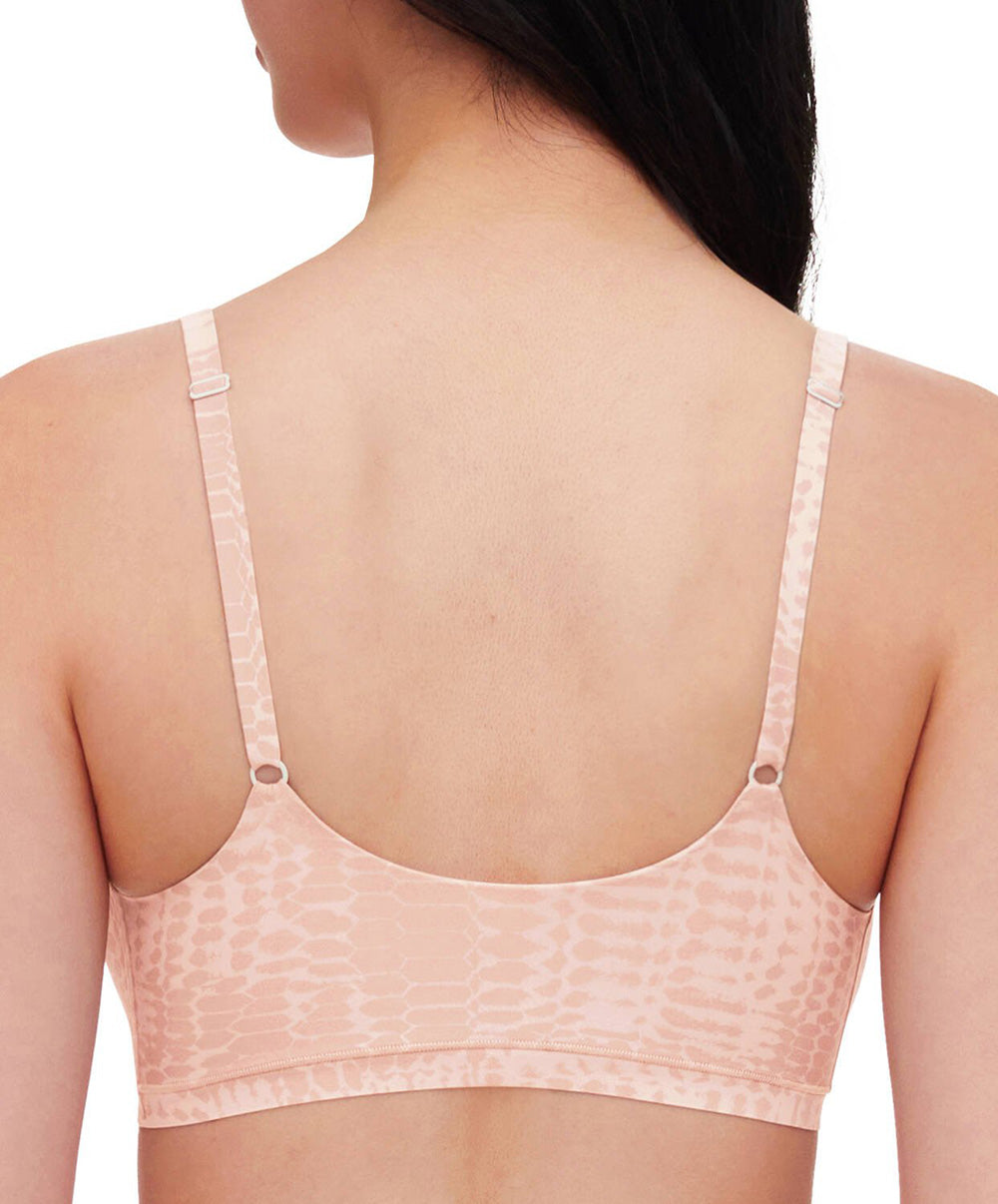 Bralette à coques bretelles réglables Chantelle Softstretch imprimé sepent clair C11D20-A20 2