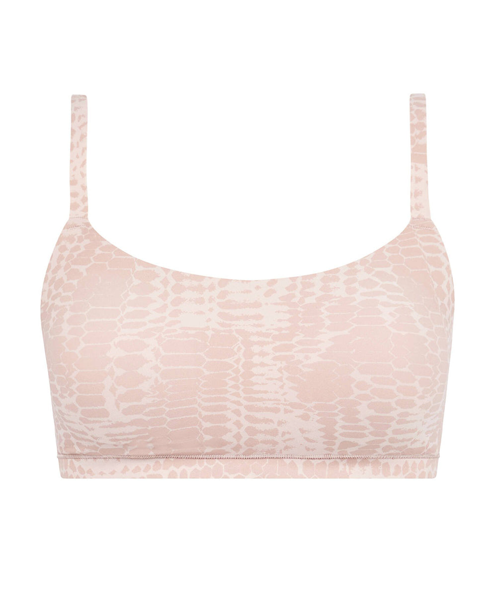 Bralette à coques bretelles réglables Chantelle Softstretch imprimé sepent clair C11D20-A20 7