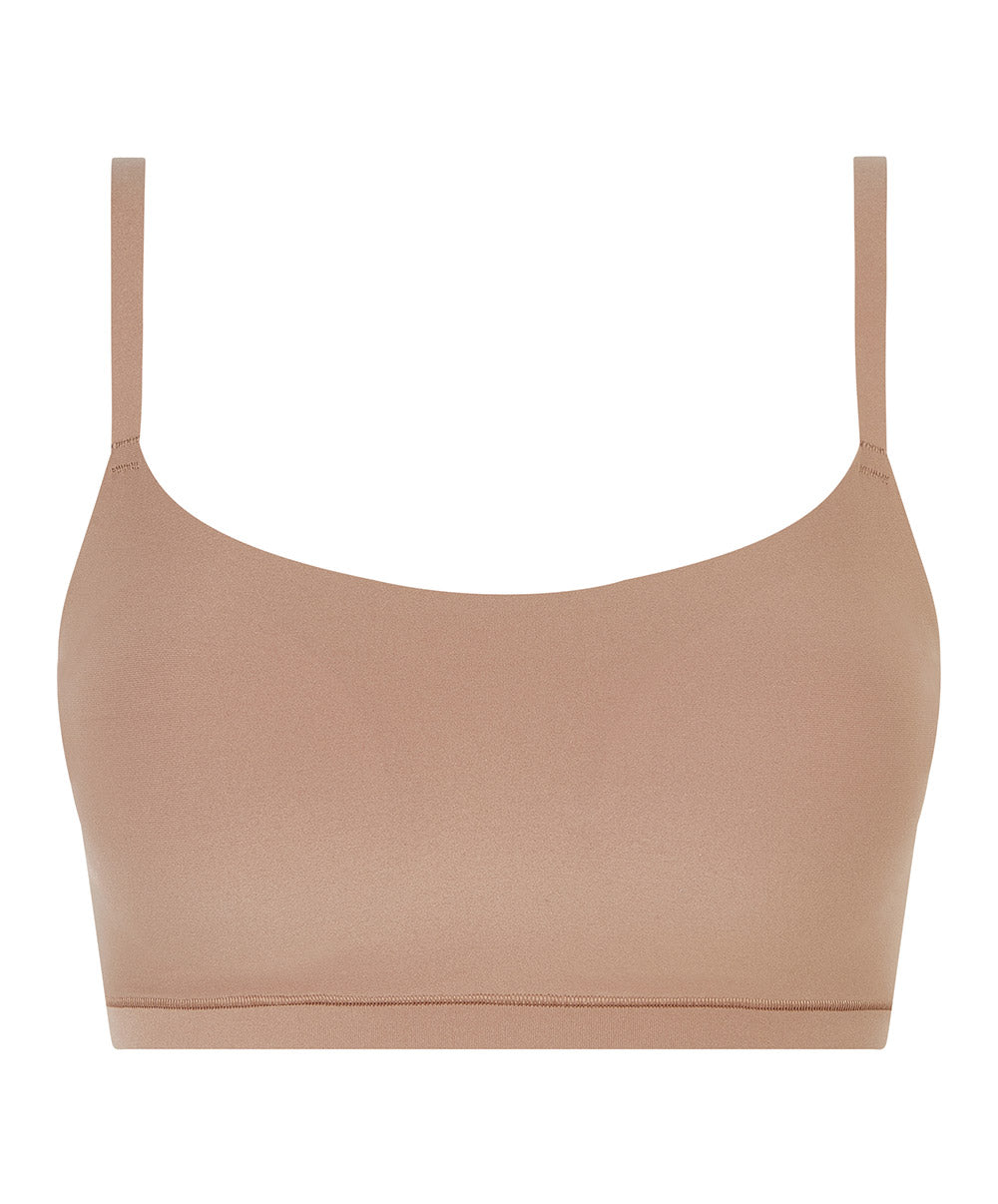 Bralette paddée bretelles réglables Chantelle Soft Stretch café latte C16A20-02T