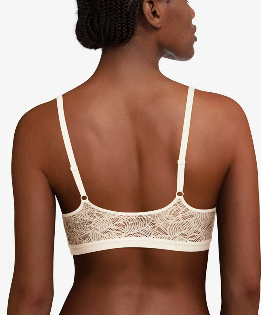 Bralette dos dentelle paddée bretelles réglables Chantelle Softstretch ivoire C11G20-035 2