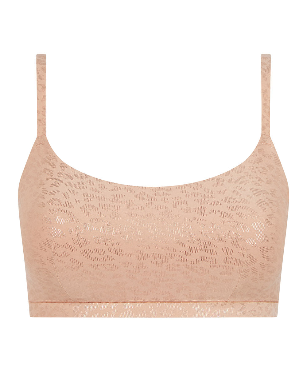 Bralette paddée bretelles réglables Chantelle Soft Stretch leo scintillant C11DQ2-0X7