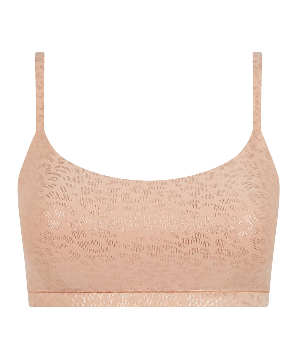 Bralette paddée bretelles réglables Chantelle Soft Stretch leo scintillant C11DQ2-0X7