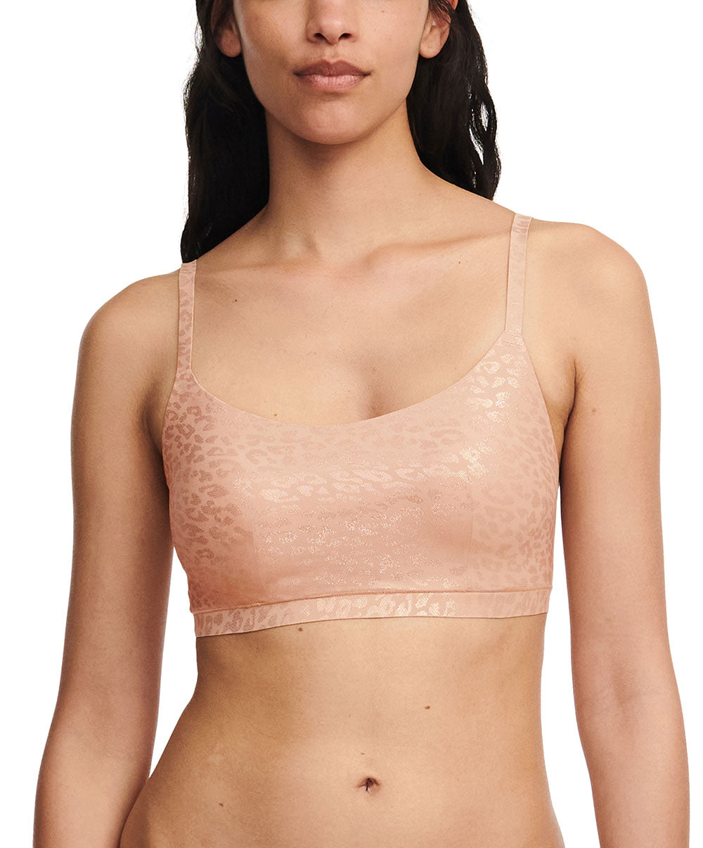 Bralette paddée bretelles réglables Chantelle Soft Stretch leo scintillant C11DQ2-0X7