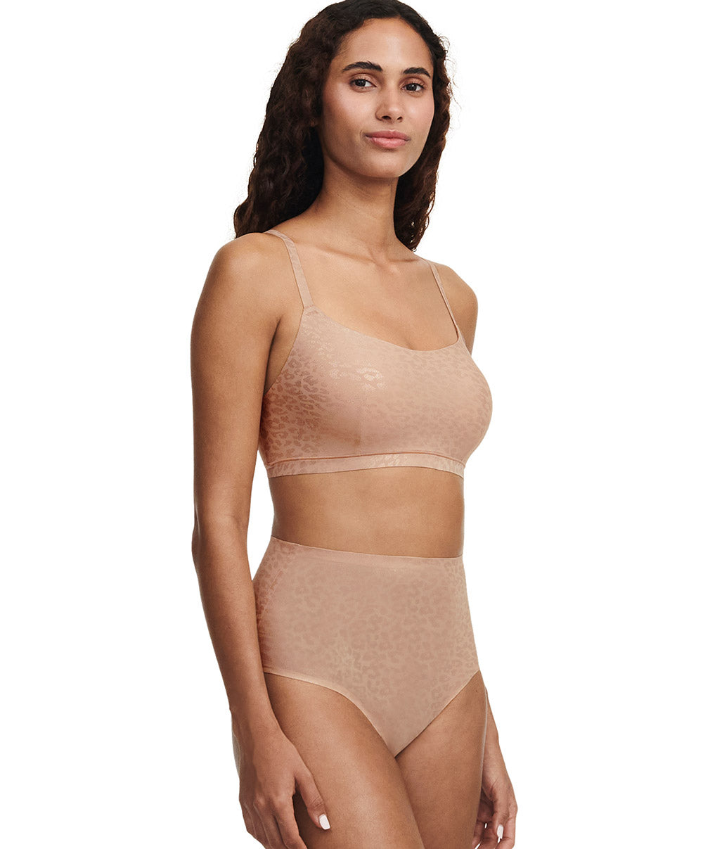 Bralette paddée bretelles réglables Chantelle Soft Stretch leo scintillant C11DQ2-0X7