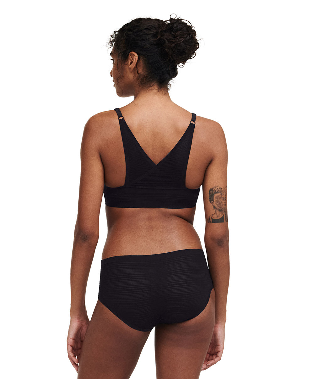 Bralette à coques Chantelle Soft Stretch Stripes noir C20D10-011