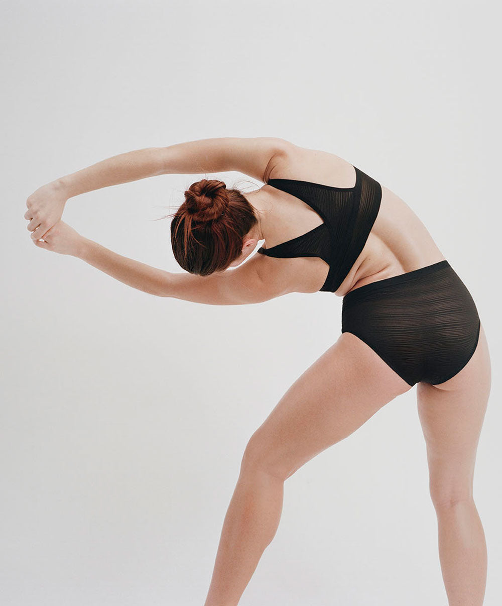 Bralette à coques Chantelle Soft Stretch Stripes noir C20D10-011