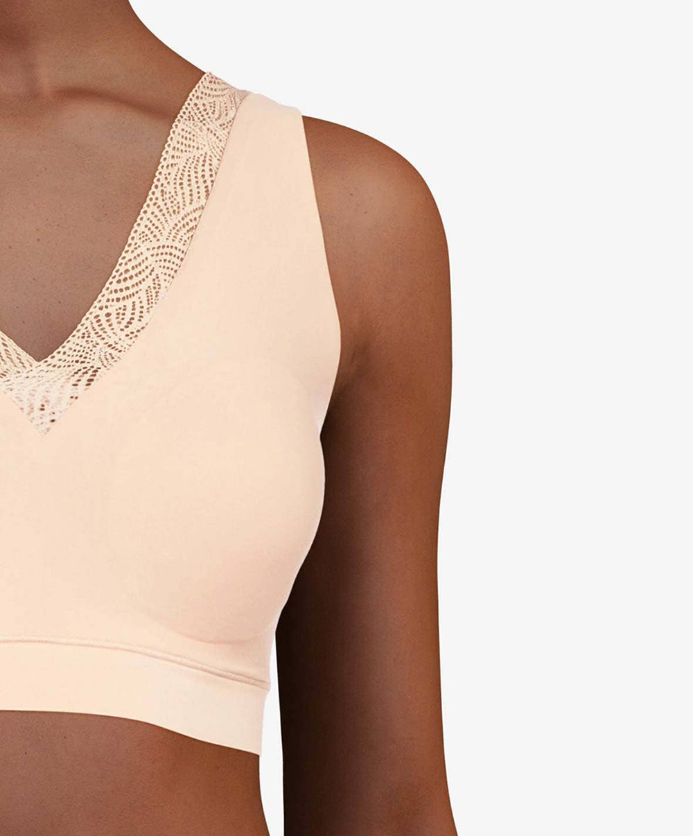 Brassière à coques sans armatures Chantelle Softstretch beige doré C11G60-01N 3