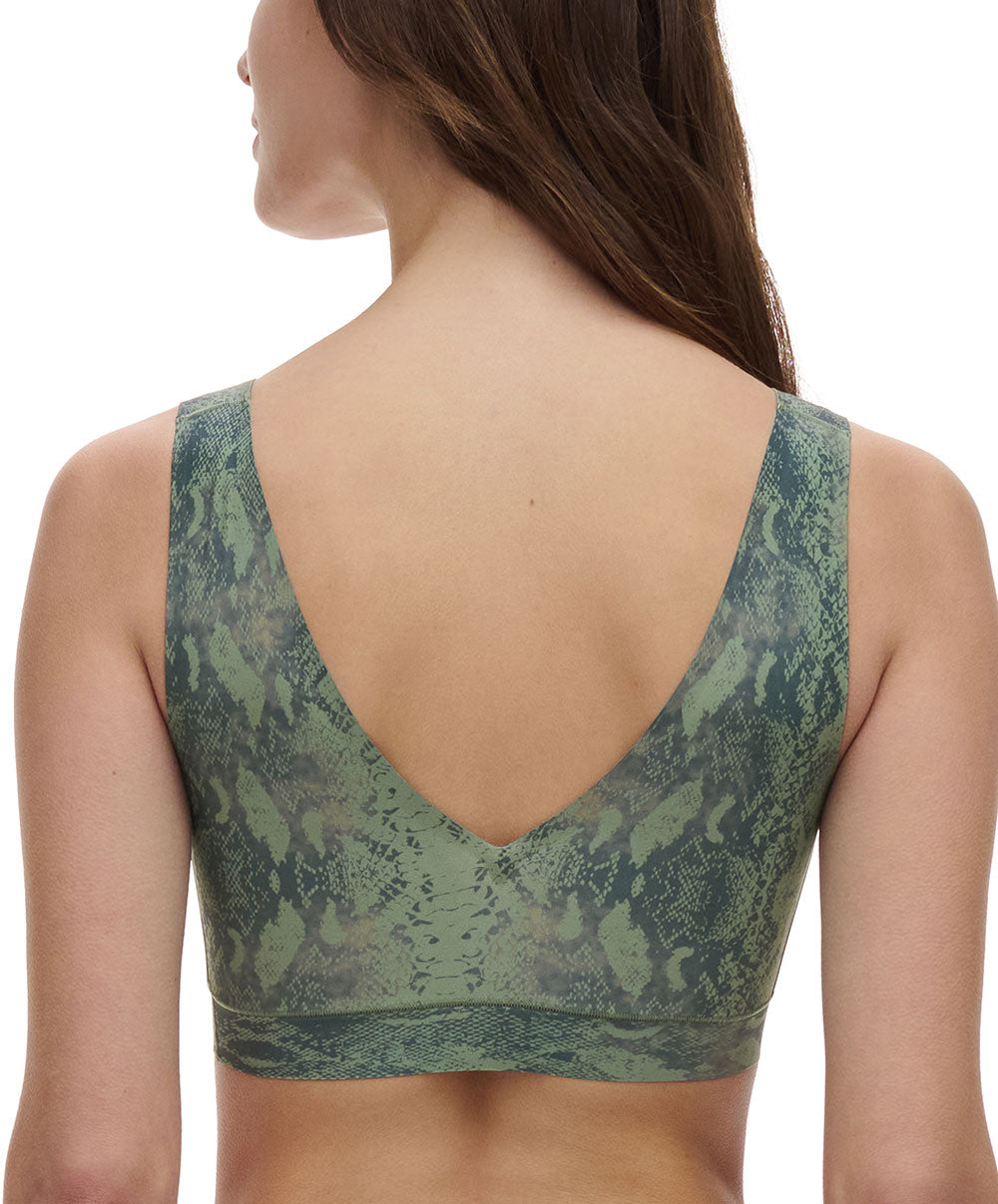 Brassière crop top python à coques Chantelle Soft Stretch python C11D10-0DQ