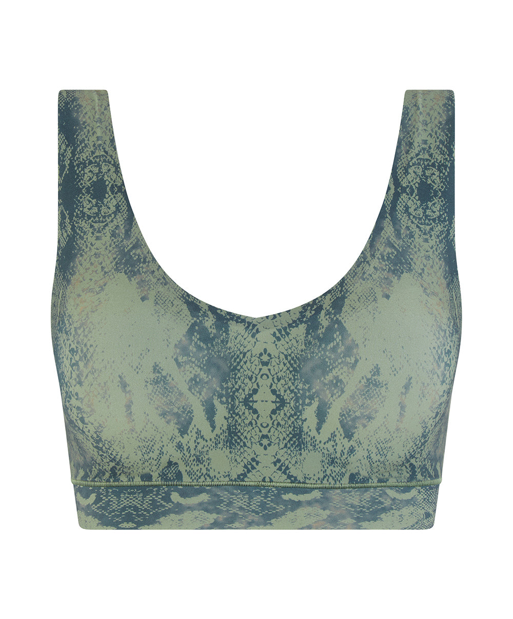 Brassière crop top python à coques Chantelle Soft Stretch python C11D10-0DQ