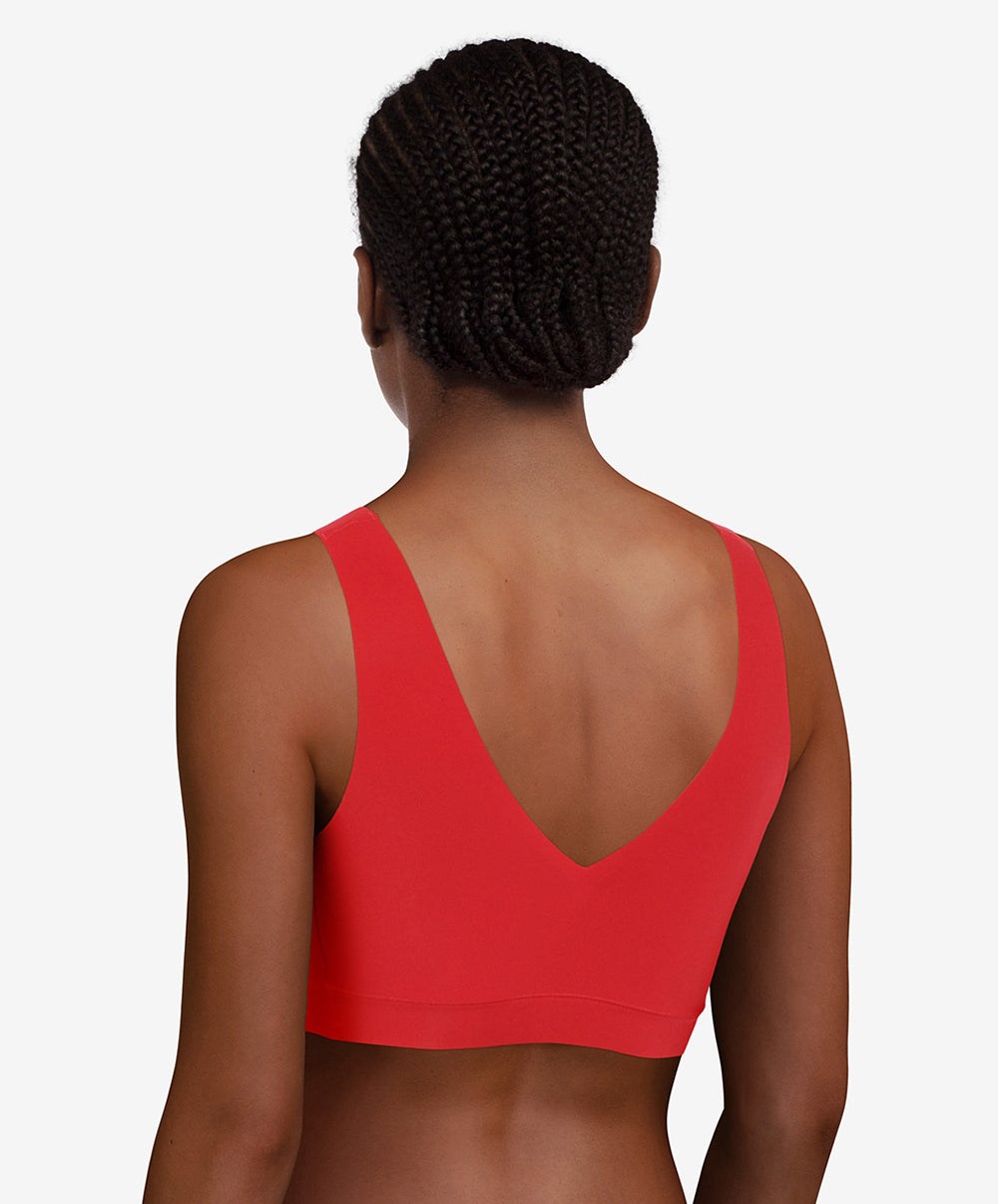 Brassière paddée col V Chantelle Soft Stretch coquelicot C16A10-0YU