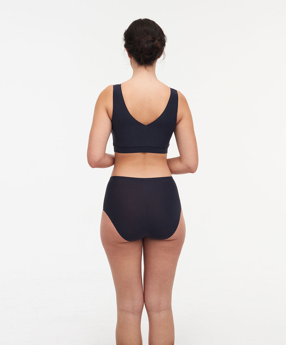 Brassière paddée col V Chantelle Soft Stretch gris profond C16A10-0SE