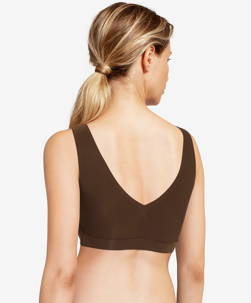 Brassière paddée col V Chantelle Soft Stretch noyer C16A10-0ST