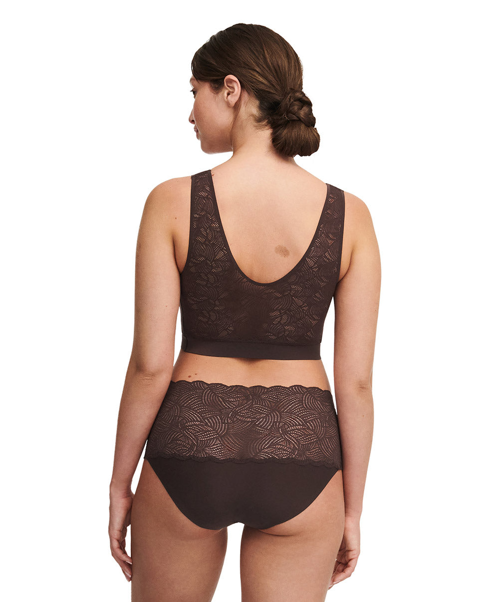 Brassière paddée dentelle Chantelle Soft Stretch brun C11G10-0JL
