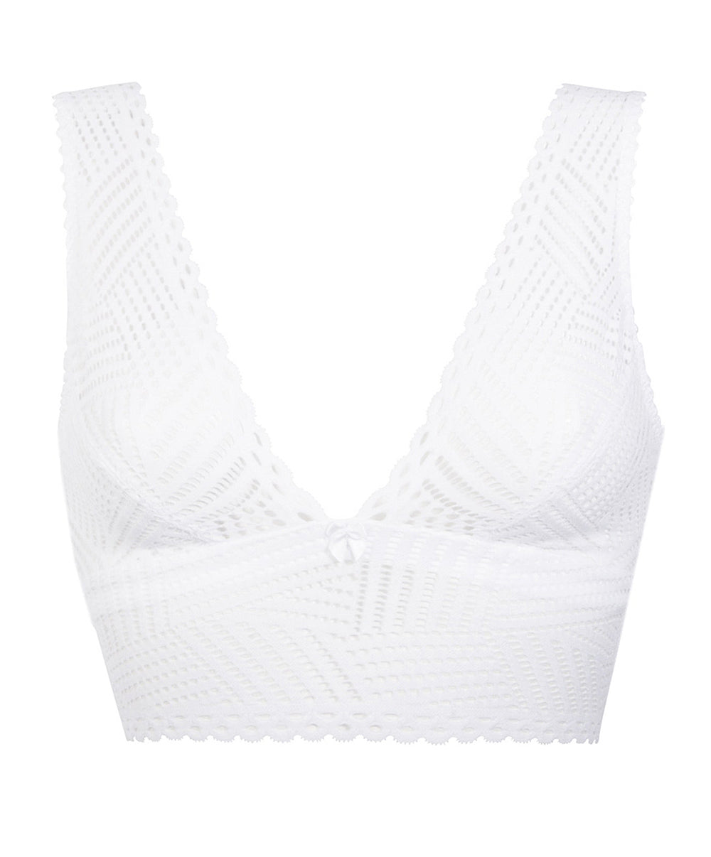 Brassière séduction bralette Antigel de Lise Charmel Tressage Graphic blanc ELC6237-TB