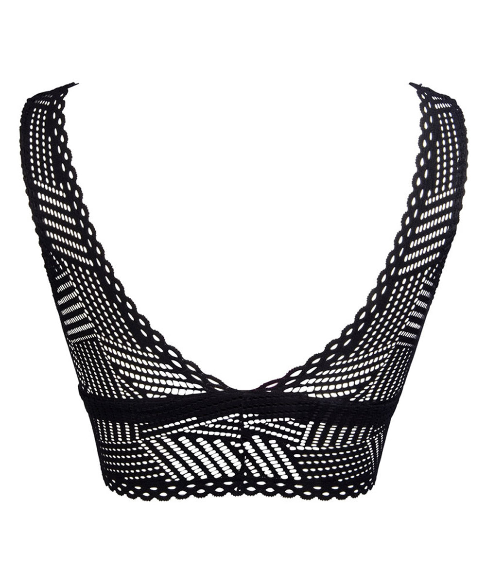 Soutien-gorge bustier tressage graphic Antigel de Lise Charmel Noir ELC6237-TN